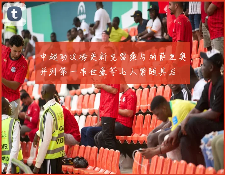 中超助攻榜更新克雷桑与纳萨里奥并列第一韦世豪等七人紧随其后
